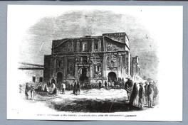 [Ruinas de la Iglesia de la Compañía de Santiago después del incendio]