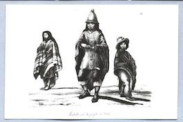 Vestimentas gentes del pueblo de Chile : el hombre con bonete, característico del Valle Central