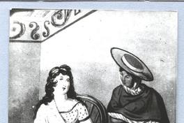 [Dama de la aristocracia chilena con su mucama]