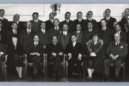 [Guillermo Feliú Cruz en el almuerzo ofrecido en el Savory en honor de Don Carlos Vicuña Fuentes con motivo de su jubilación de profesor del Instituto Pedagógico]