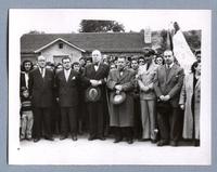 [Inauguración de monolito de José Toribio Medina, en Av. Barros Luco, año 1952]