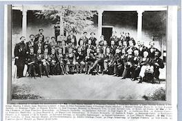 [Santiago Prado, rector del Instituto Nacional de Santiago, y cuerpo de profesores - 1862]