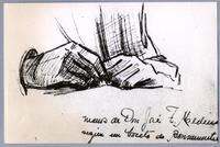 [Boceto de las manos de José Toribio Medina]