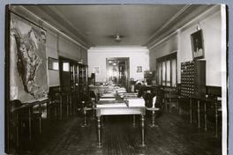 [Vista general de la sala de lectura de la Biblioteca Norteamericana]