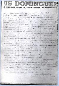 Carta manuscrita de Rugendas