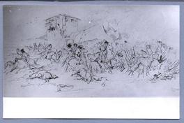 [Indios asaltando caserío]