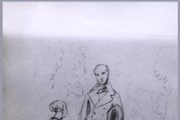 [Hombre y mujer en jardín]