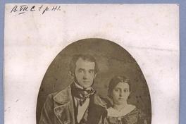 Retrato auténtico de don Florencio Varela [acompañado de joven que podria ser su hija].
