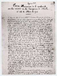 Tosca narración de lo acaecido en la Ciudad de Concepción de Chile el 24 de Mayo de 1750