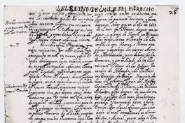 Del Reyno de Chile del Estrecho