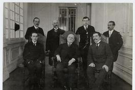 [Ramón Barros Luco. Manuel Rivas Vicuña a la izquierda]