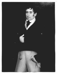 [José Vicente Ovalle, retrato de cuerpo entero]