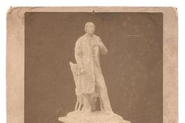 [Maqueta de una estatua de un hombre con un perro, fechada en julio de 1902]