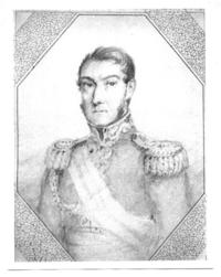 [José de San Martín, retrato de medio cuerpo con uniforme]