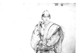 [Hombre minero, dibujo de retrato de cuerpo entero]