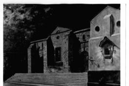 [Catedral de Santiago, fachada poniente; a la derecha, la sacristía de los canónigos con la imagen de Cristo]