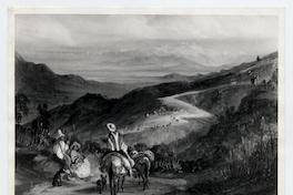 [Camino cordillerano, con unos campesinos a caballo]