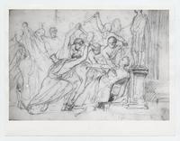 [Dibujo de un asesinato público. Grecia]