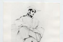 [Dibujo de un huaso o campesino de cuerpo entero]