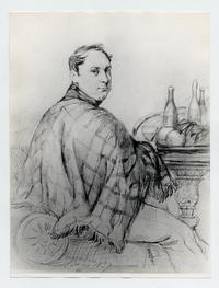 [Dibujo de un campesino sentado bebiendo una copa de vino, titulado "Hacendado chileno"]