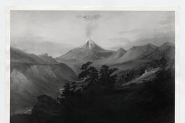 [Dibujo de un volcán con fumarola]