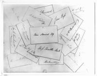 [Serie de firmas y manuscritos de diferentes personajes]