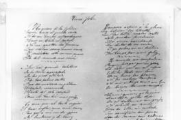 [Poema manuscrito, titulado "Vivir feliz"]