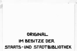[Texto de una publicación "Original im bezitze der Staats - und stadtbibliothek. Augsburg..."]