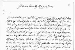 [Manuscrito en alemán, titulado "Johann Moritz Rugendas"]