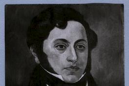 [José Miguel de la Barra, retrato frontal de rostro]