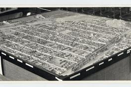 [Maqueta : vista panorámica de la ciudad de Santiago]