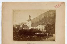 [Vista parcial de la Catedral de Bergen, Noruega]