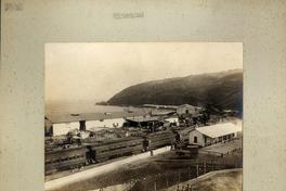 [Vista general de una Estación de Ferrocarriles del Estado y maestranza]