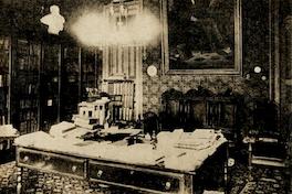 Escritorio de trabajo de Diego Barros Arana