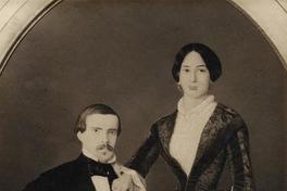 [Retrato oval de Diego Barros Arana y señora, Rosalía Izquierdo Urmeneta]