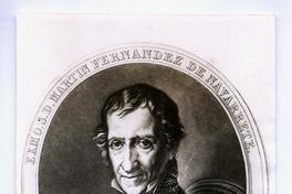 Martín Fernández de Navarrete [y Jiménez de Tejada, con una leyenda alrededor del retrato que dice: "Exmo. S. D. Martin Fernandez de Navarrete "]