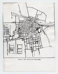 Santiago en 1810, Plano de [Tomás] Thayer Ojeda