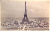 [Album de la Exposición Universal de París de 1889 : Vista General de París y la Torre Eiffel, desde el trocadero]