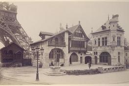 [Album de la Exposición Universal de París de 1889 : Casas románicas, medievales y del renacimiento, "Historia de la Habitación"]
