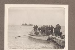 Embarque de la comitiva regreso a P. Arenas