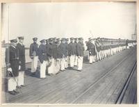 [Tropas chilenas que rindieron honores a la llegada de la delegación peruana]