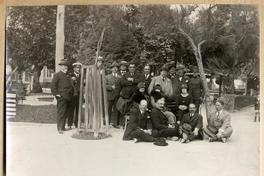 [Gallardo Nieto y grupo no identificado en viaje a la provincia cuando fue Ministro de Relaciones]