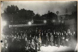 Manifestación de los nativos de Tacna y Arica al ministro Jorge Matte Gormaz