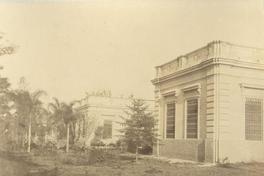 [Casa : vista de costado con sus jardines]