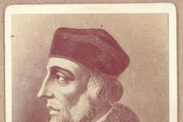 [Juan Calvino, retrato de perfil de medio cuerpo]