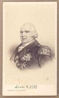 [Luis XVIII, Rey de Francia, retrato de medio cuerpo]