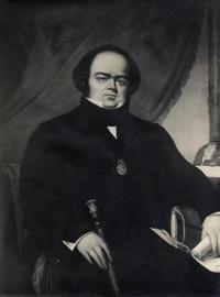 [Mariano Egaña, retrato de medio cuerpo, sentado]