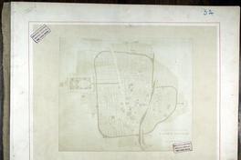 [Plano topográfico de la ciudad de Santiago de Chile con las personas que proyecta la Ilustre Municipalidad]