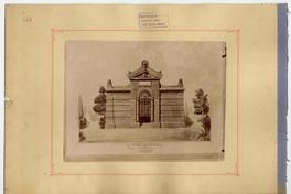 [Dibujo del "Proyecto de sepultura para la V o Tercera de N. P. San Agustín"]