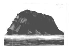 [Vista del Morro de San Lorenzo cerca de Lima, Perú]